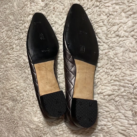 Manolo Blahnik Quilted Leather Authentic Italian Designer Dress Shoe sz 6 - Picture 9 of 13